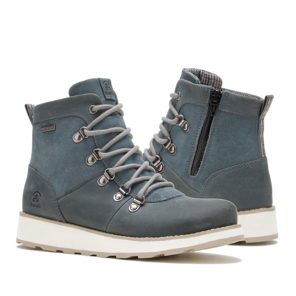 KAMIK WOMEN'S ARIEL LO BOOTS, BLUE, 11